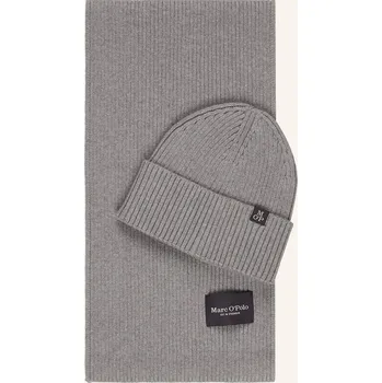 Pokrývka hlavy Marc O'polo Pánská Sada: Čepice A Šála, šedá, one size
