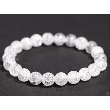 Náramek Magieprirody.cz Náramek Křišťál pukaný - 8 mm kuličky #499 z přírodních kamenů