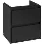 Villeroy & Boch Skyla - Skříňka pod umyvadlo 572x439 mm, 2 zásuvky, Volcano Black C79400VL