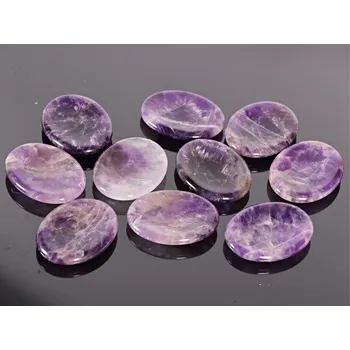 Drahý kámen Magieprirody.cz Masážní kámen Ametyst hmatka 45x35 mm #ZM59