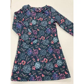 Dívčí šaty Dívčí zateplené šaty Topo in Fashion s květinami velikost 146 (12101)