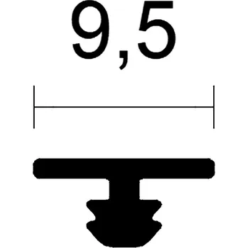 Stavební profil Těsnění protihlukové Profilpas LEVEL DUO MAXI PPL/GM50 pro PPL/T1 a TH délka 50 m
