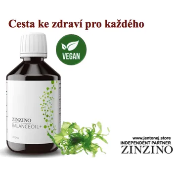 Přírodní produkt ZinZino BALANCE OIL+ VEGAN citron, 300 ml