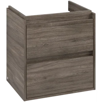 Koupelnový nábytek Villeroy & Boch Skyla - Skříňka pod umyvadlo 572x439 mm, 2 zásuvky, Stone Oak C79400RK