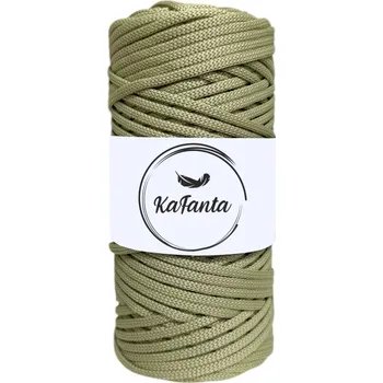 Příze Polyesterová příze plochá 5mm/100m olivová