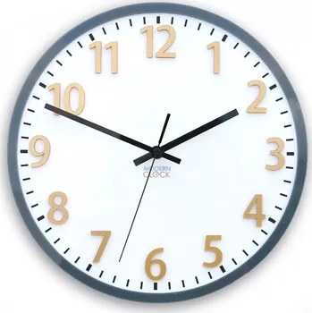 Hodiny Nástěnné hodiny Hakuro 30 cm šedé/zlaté