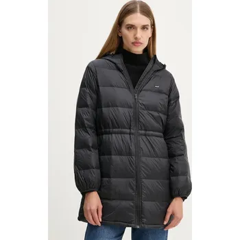 Péřová bunda Levi's dámská, černá barva, přechodná, A8525 99X, vel. S