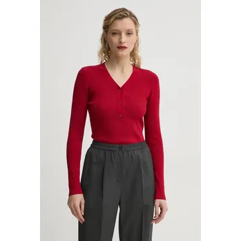 Dámský svetr Svetr Samsoe Samsoe SALEONORE F24400089 červená 33X, vel. L