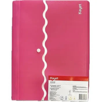Pořadač/Složka na dokumenty A4 se zapínáním a přihrádkami Kayet