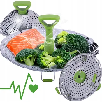 Hrnec ORGANIZÉR SÍTKO VAŘENÍ PÁRA KOŠÍK Ocelový PARNÍ HRNEC 27,5*11 cm KAMILLE