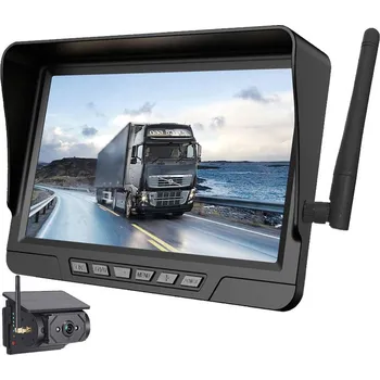 Couvací kamera Xtech Bezdrátový parkovací a couvací set XQ12-F1, 7" LCD + 1 × solární kamera