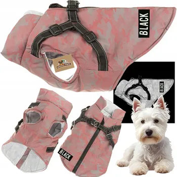 Obleček pro psa Bunda Wesoły Pupil růžová XL