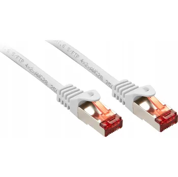 Síťový kabel Patchcord S/FTP (S-STP) Lindy 5 m bílý