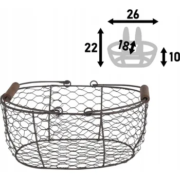 Obraz Kovový koš na květiny, hnědý