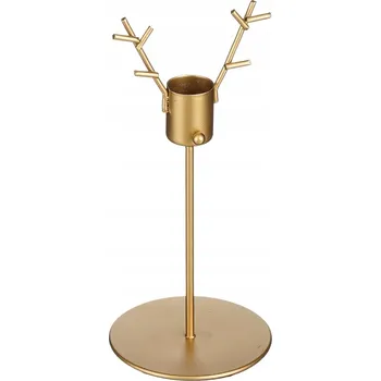 Svícen Zlatý svícen na noze s parohy