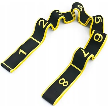 Odporová guma na cvičení, gymnastická páska na protahování, 8 sekcí ALLRIGHT