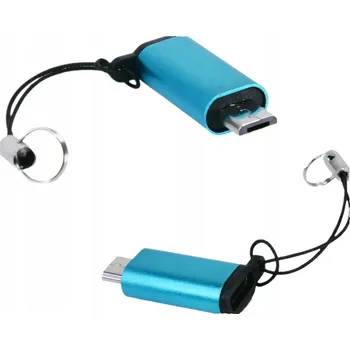 Datový kabel Kabel TJAL USB-C - microUSB-B 0,02 m modrý