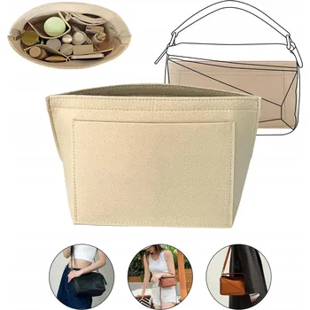 Organizér na kosmetiku Organizér, vložka do dámské kabelky M béžová, pro Longchamp