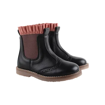 Chlapecké sandály EN-FANT Chelsea boots with frills černá 28 EU