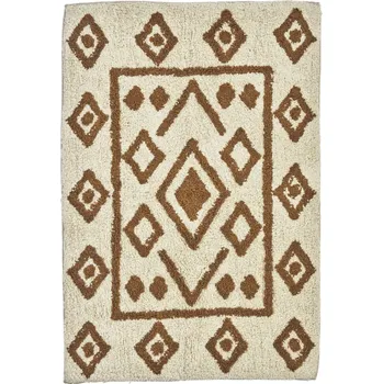 Koupelnová předložka MADAM STOLTZ Koupelnová předložka Mustard / Off-white