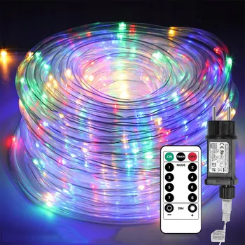 Vánoční dekorace VÝKONNÝ SVĚTELNÝ HADICE VENKOVNÍ VÁNOČNÍ OSVĚTLENÍ NA STROMEČEK 300 LED DLOUHÝ 30m MULTIKOLOR