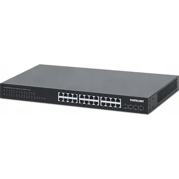 Switch Gigabitový Switch 24x RJ45 PoE+, 4x SFP+ 10G Uplink