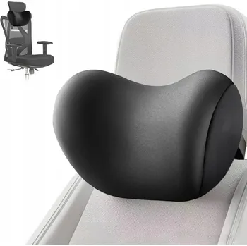 Polštář Polštář do krku automobilová , měkký, opěrka hlavy do auta - černý