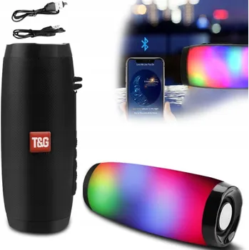 Bezdrátový reproduktor BOOMBOX Bluetooth Venkovní RGB barevné LED USB
