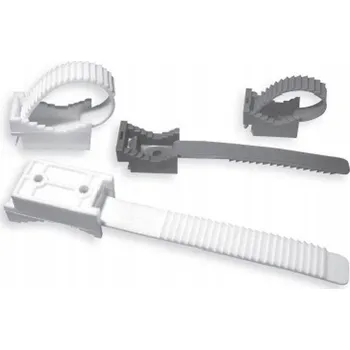 kabelová chránička UV stabilní kabelová příchytka/pásek se suchým zipem, černá, PLASTCHEM