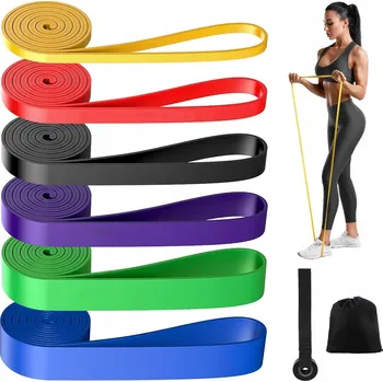 Látkové posilovací gumy – sada fitness protiskluzové gumy na cvičení hýždí (HIP BAND)