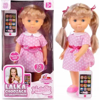 Panenka Artyk Chodící panenka Natalia s chytrým telefonem 41 cm