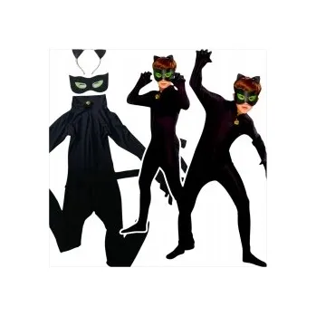 Karnevalový kostým Kostým černá kočka z pohádky Miraculum, kostým kočičky, čelenka, maska, převlek