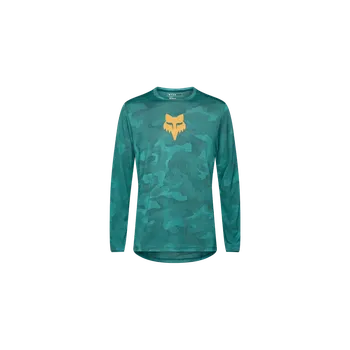 cyklistický dres MTB dres Ranger s dlouhým rukávem Fox Racing x Trek,tmavě zelená|L