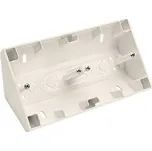 Rohová dvojitá povrchová krabice, pro rámečky Simon 54 Premium, krémová DPNR2/41