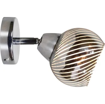 Nástěnné svítidlo Nástěnné svítidlo Fort moderní chrom kovové s pohyblivým stínidlem do ložnice a obýváku