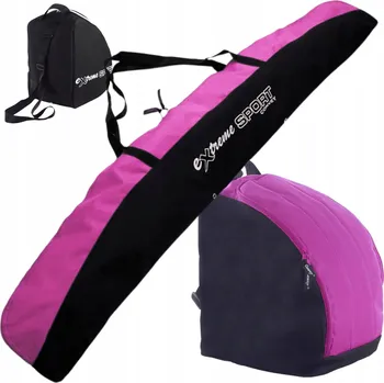 Sportovní taška Taška na lyže CONVEY pokrowiec na buty róż + pok narty 160