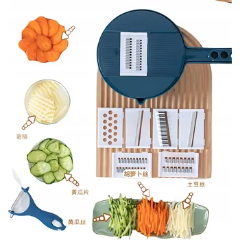 Struhadlo RUČNÍ KRÁJEČ NA ZELENINY A OVOCE, STRUHADLO, MULTIFUNKČNÍ 7 V 1