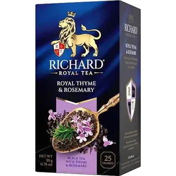 Čaj RICHARD Royal Thyme & Rosemary 50g, 25 sáčků