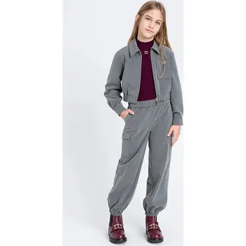 Dětské kalhoty Twinset šedá barva, 252GJ2273 90X, vel. 162