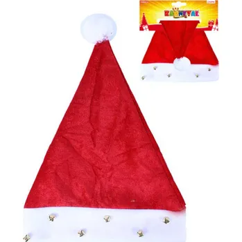 Karnevalový kostým KARNEVAL Čepice Vánoční s rolničkami dospělá *KARNEVALOVÝ DOPLNĚK*