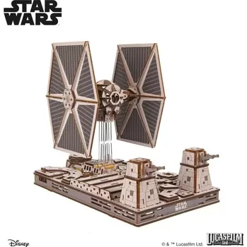 3D puzzle Ugears 3D dřevěná mechanická skládačka Star Wars Stíhačka TIE
