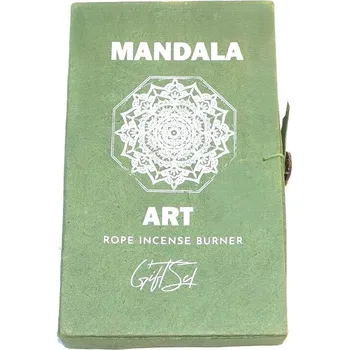 Čajovna Stojánek - kov na vykuřovací provázky/ set Mandala