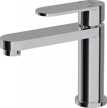 Vodovodní baterie Stojánková umyvadlová baterie Cersanit Elio, stříbrná