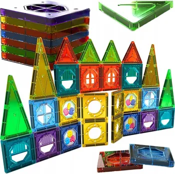 ostatní stavebnice STAVEBNICE VZDĚLÁVACÍ VELKÉ PANELY 3D SKLÁDAČKA 56 DÍLKŮ