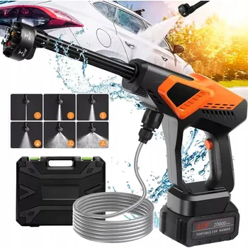 Vysokotlaký čistič AKUMULÁTOROVÁ TLAKOVÁ MYČKA 150 BAR BEZDRÁTOVÁ 2X AKU 21V ZAHRADNÍ