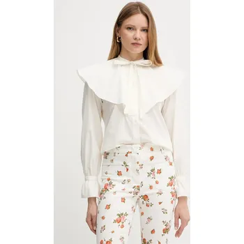 Pánská móda Bavlněná košile Weekend Max Mara 2515111043600 béžová 01X, vel. 40