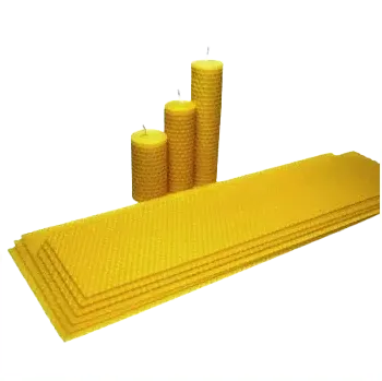 Výroba svíčky Voskové pláty na výrobu motaných svíček 40x10cm