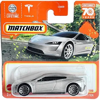 autíčko Tesla Roadster 1:64 - MATCHBOX Tesla Roadster elektromobil - model auta 1/64