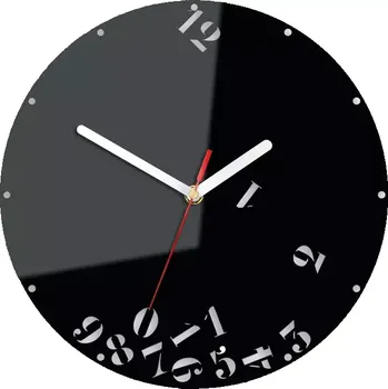 Hodiny Nástěnné hodiny Numbers 30 cm černé