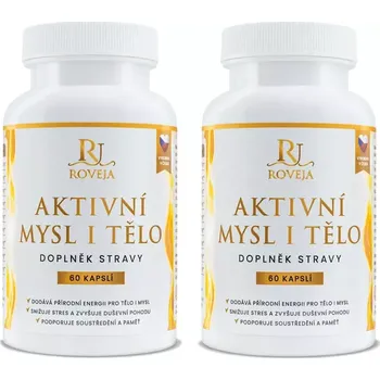 Přípravek na podporu paměti a spánku Roveja - Aktivní tělo a mysl - 120 kapslí